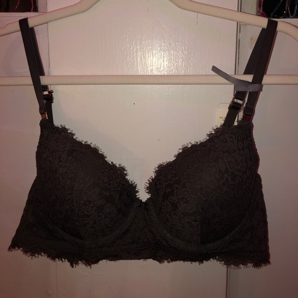 Brand new AERIE dark grey push-up bra